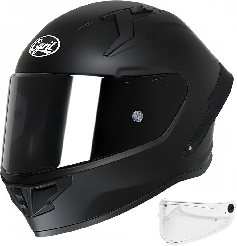Motorradhelm Integralhelme für Erwachsene, Vollvisierhelm für Erwachsene mit getöntem und klarem Visier, ECE-zertifizierter Motorradhelm für Männer und Frauen