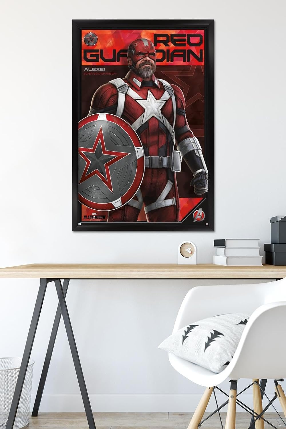 Trends International Marvel: Year of The Shield - Red Guardian Wall Poster, 34L x 22.4W, Black Framed Version