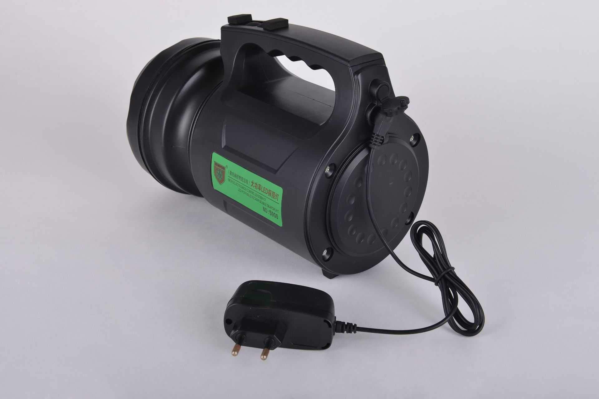 hengguang Searchlight Outdoor Bright Light Long-Range Charging Multi-Functional Emergency Patrol Photo Camping Ming LED Hand-held Lights T6 Black 55W