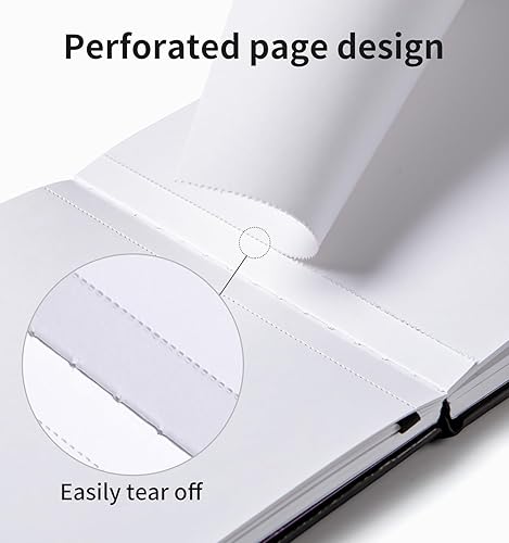 Vista 37 de Cuaderno de bocetos cuadrado para dibujo, libro de bocetos de 120 páginas, papel grueso de 122 libras/180 GSM, cuaderno de bocetos de medios mixtos