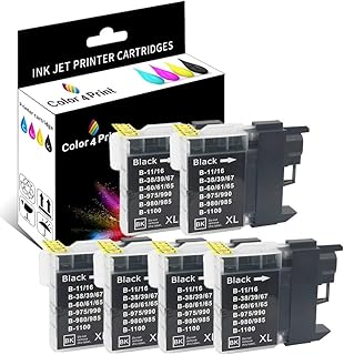 C4P LC61 Black Compatible Ink Cartridge for Brother LC-61 LC65 LC 61 LC61BK for MFC-290C MFC-295CN MFC-490CW MFC-495CW MFC-J615W MFC-J630W MFC-5890CN 6490CW DCP-J140W J125 145C 165C 185C 195C Printer