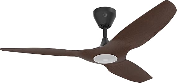 Big Ass Fans Haiku L 52 Smart Ceiling Fan with LED Light, Whisper-Quiet Indoor Ceiling Fan, WiFi App Control, Alexa & Google Compatible, Cocoa/Black