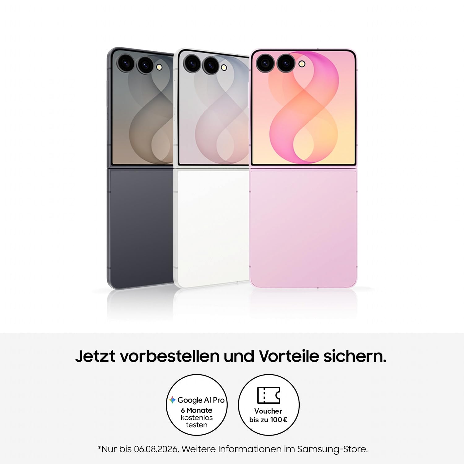 Samsung Galaxy Z Flip8 AI Smartphone, 256 GB Speicher, 12 GB RAM, Cream | Android Handy, 50 MP Kamera, Freihand-Selfies, 4300 mAh Akku, Now Brief, 3 Jahre Herstellergarantie [Exklusiv auf Amazon]