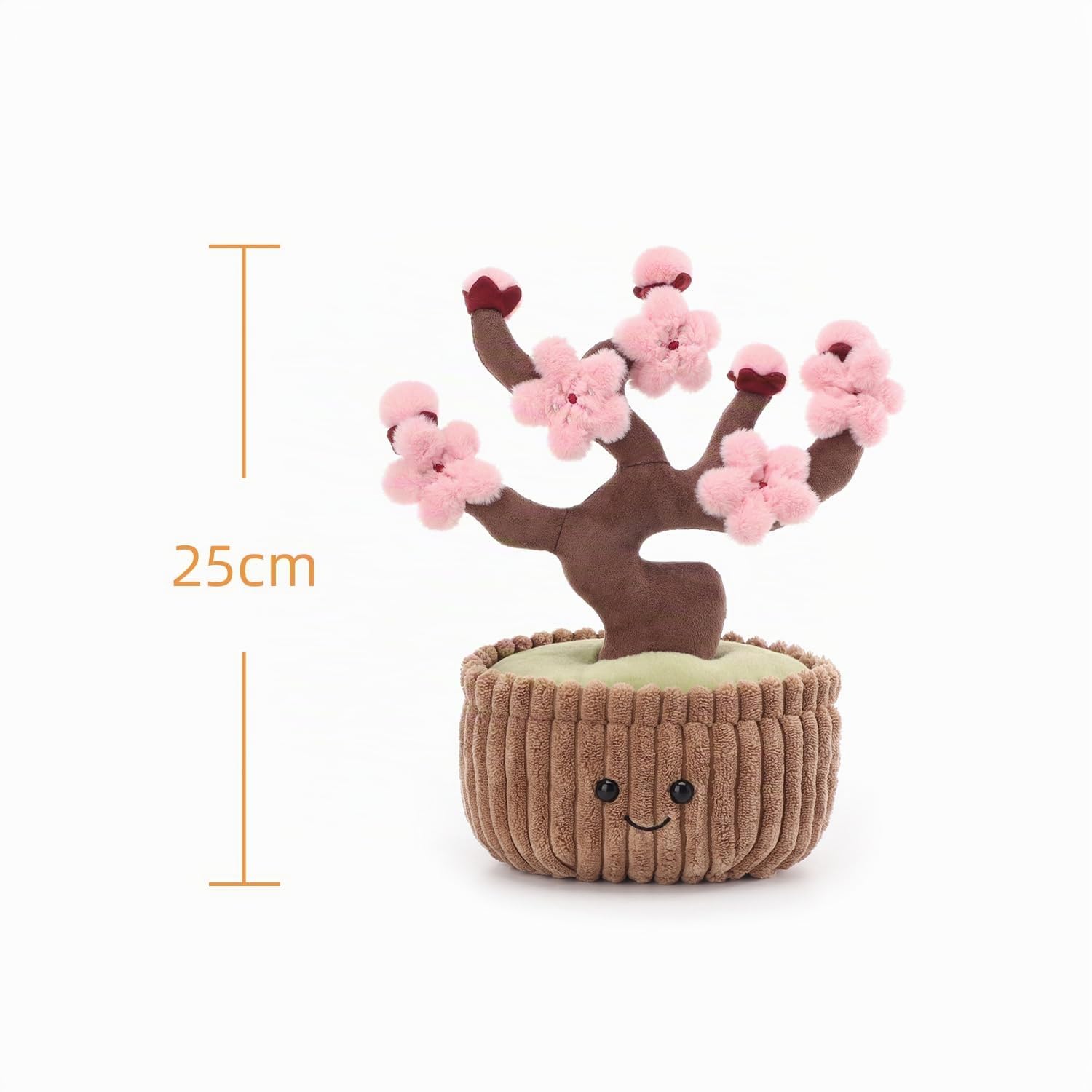 Apricot Lamb Kirschblüten Pflanze Plüschtier Kuscheltier Stofftier 25cm