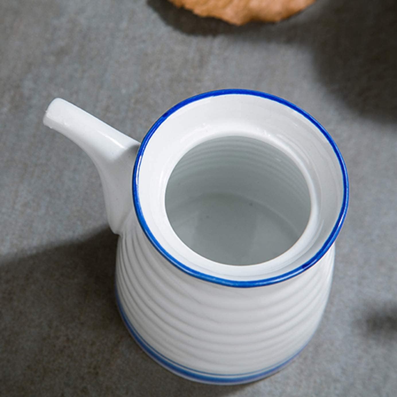 Vinagrera con tapa automática, vinajera para salsa de soja, botella de aceite, botella de vinagre de oliva con tanque de aceite a prueba de fugas, botella de salsa de soja de cerámica, botella de acei