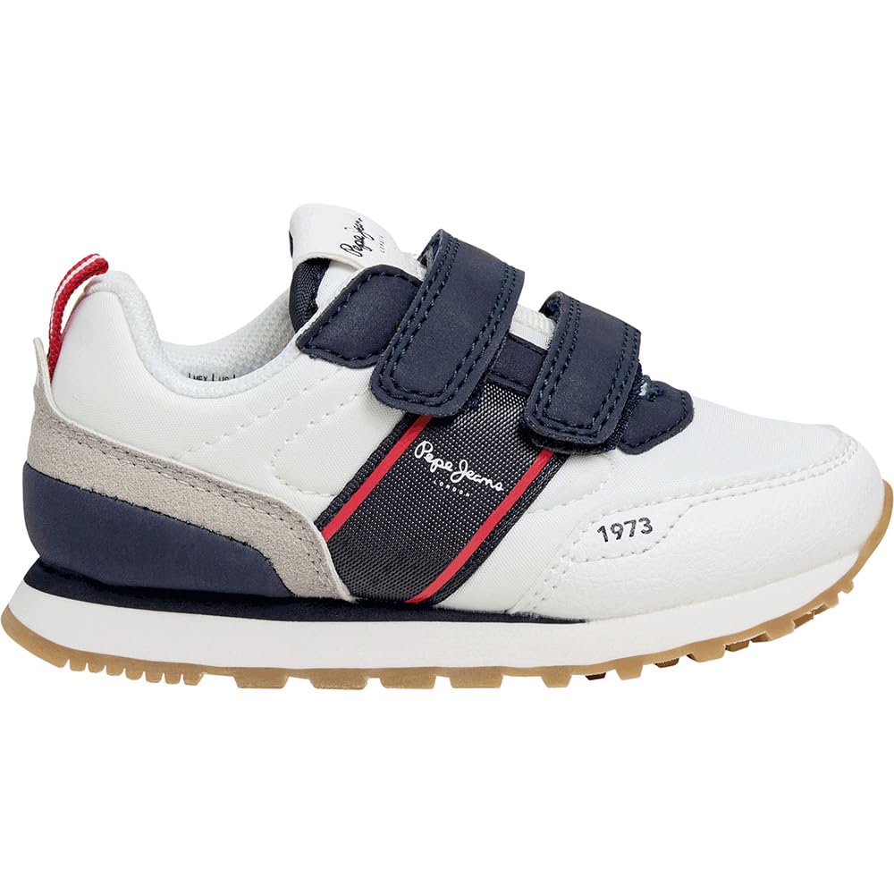 Pepe Jeans Dublin Sport BK Sneak, White (Off White), 11.5 UK