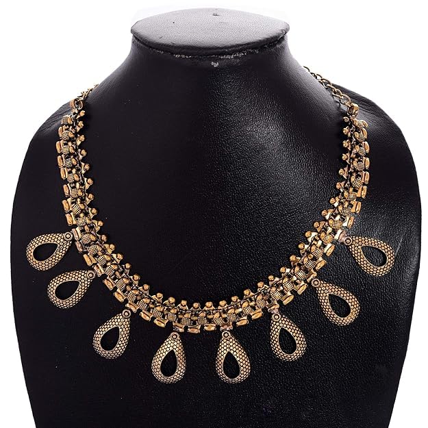 Image of Handicraft Kottage 1gm 22Ct Gold Plated chain with Pandent |latest & Stylish High Gold Plated Celebrity Inspired Gold Chain /Necklace /Jewellery Set /Fashion jewellery for Mens,Womens Girls