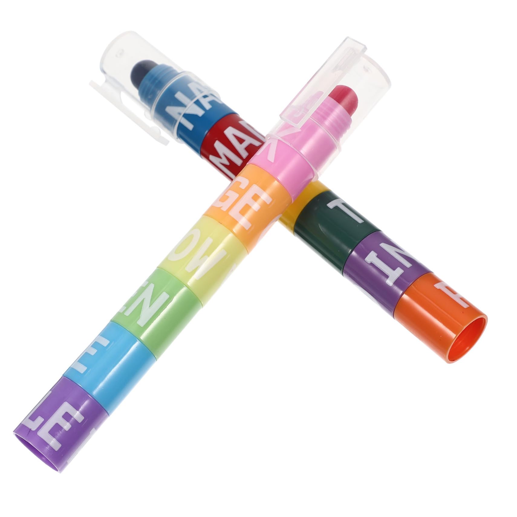 Homoyoyo 6 Set Evidenziatori Pastello per Studenti e Penne Fluorescenti per Annotazioni e Disegno Design Splicing Facile da Usare Colori Vintage per Scuola e Ufficio