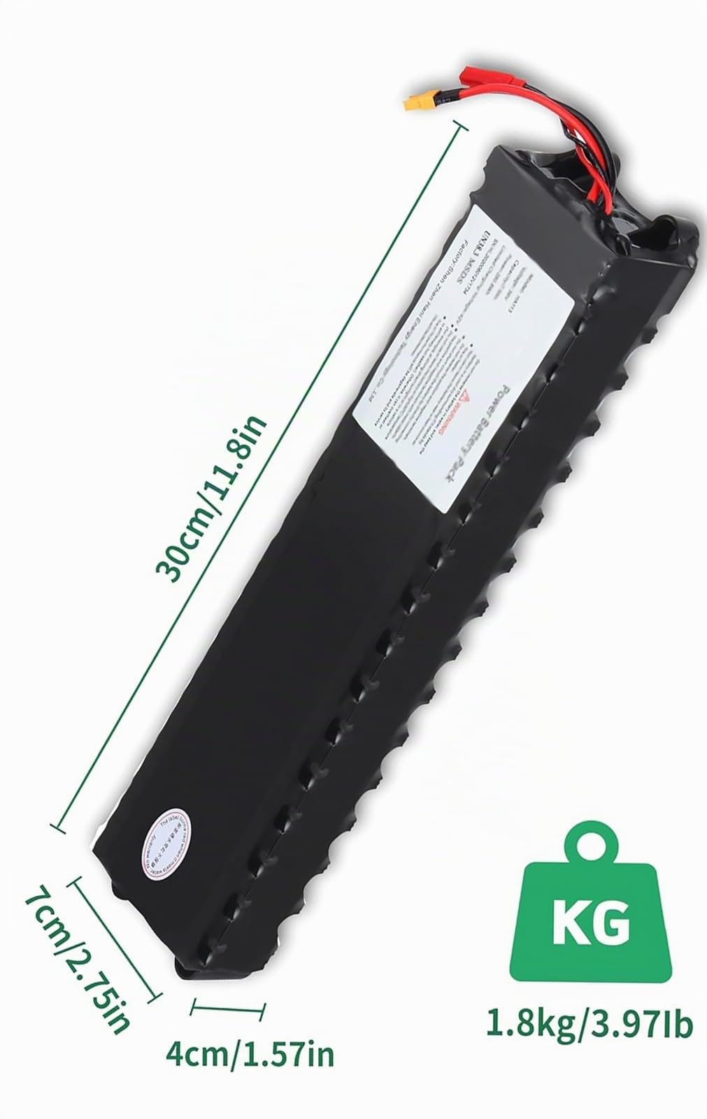 36V 7.8Ah Batteria Per Monopattino Elettrico, 36V 78000MAH Batteria di ricambio per M365 con XT60 senza comunicazione, 280.8Wh