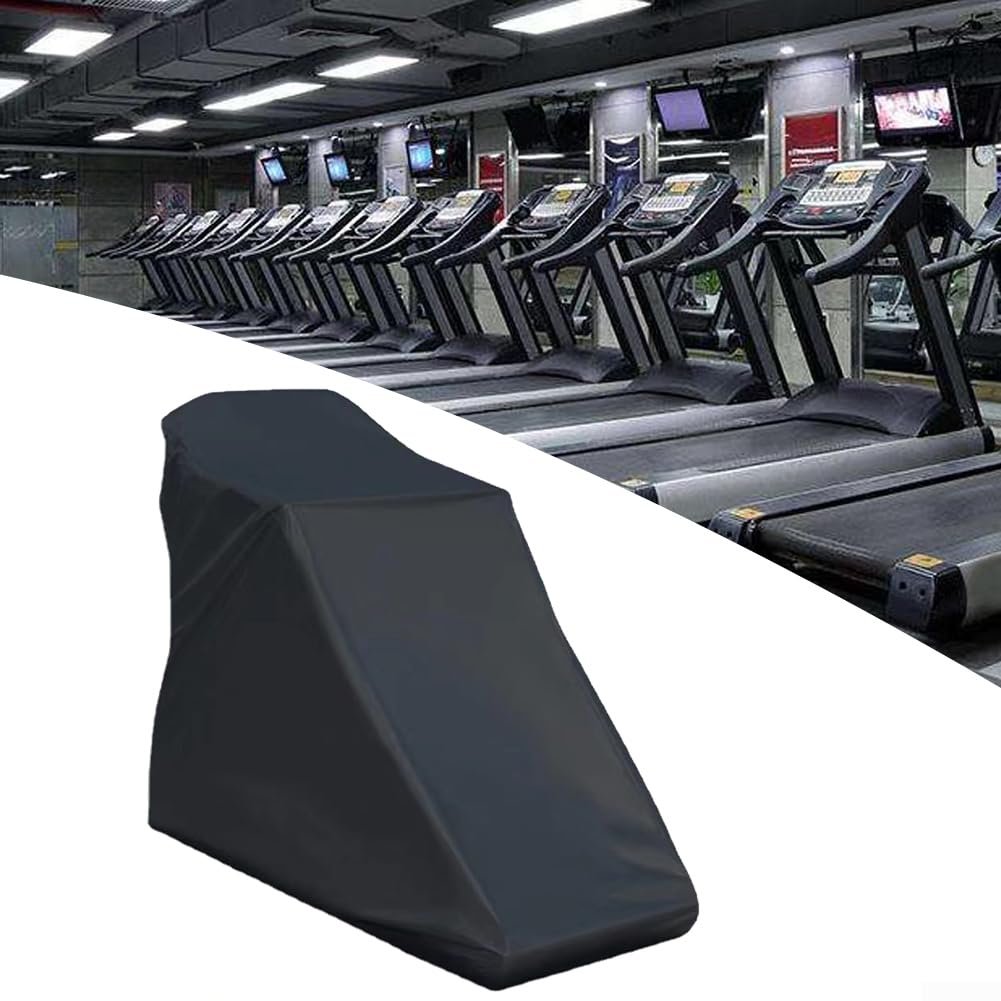 Housse de tapis de course avec protection UV essentielle contre les éléments pour machines à courir (noir, 168 x 75 x 135 cm)
