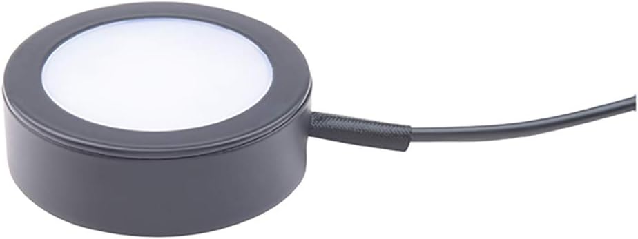 Black Aluminum LED Puck Light with Adjustable CCT
