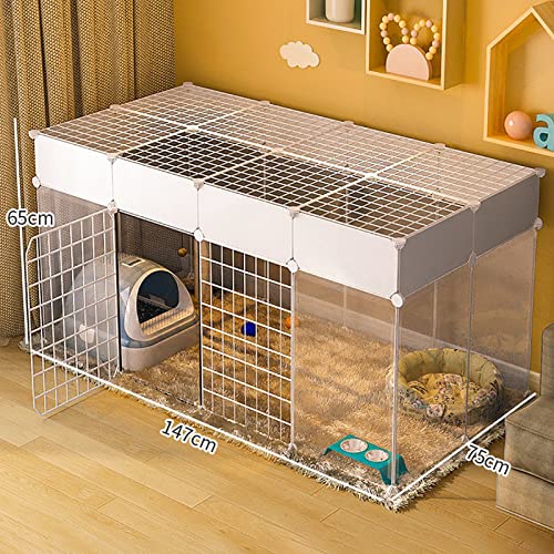 Jaula para gatos y animales pequeños corralito de metal desmontable para mascotas 3
