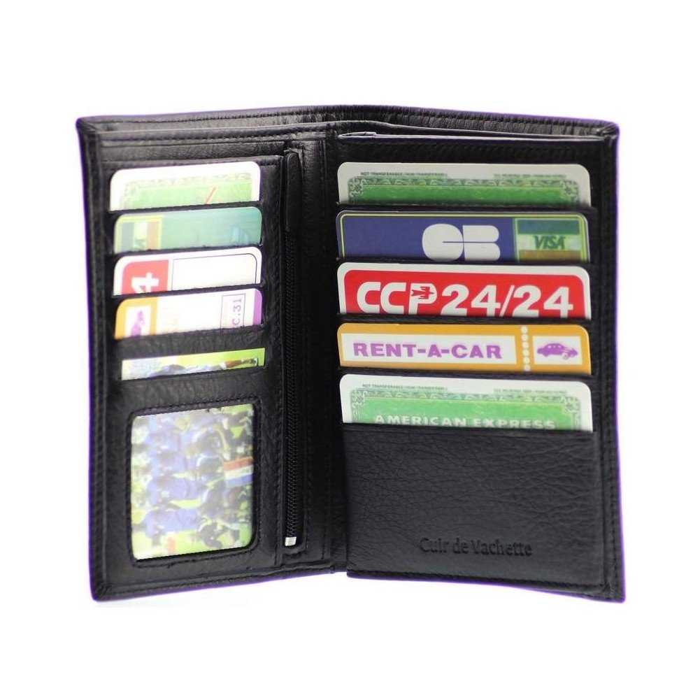 Image secondaire de Portefeuille design Portefeuille homme cuir noir N1335 Cadeau homme
