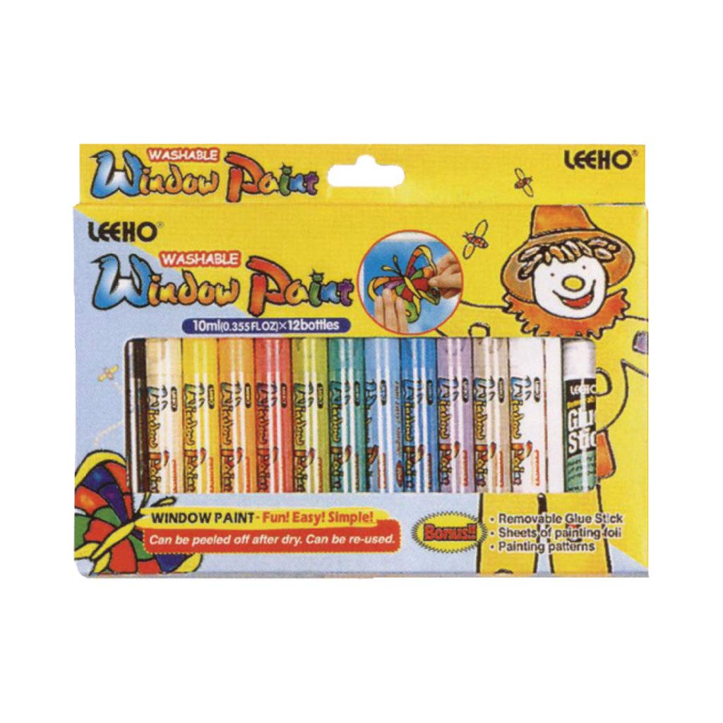 Leeho 12 Color Window Paint Set Amazon Ae Office Products