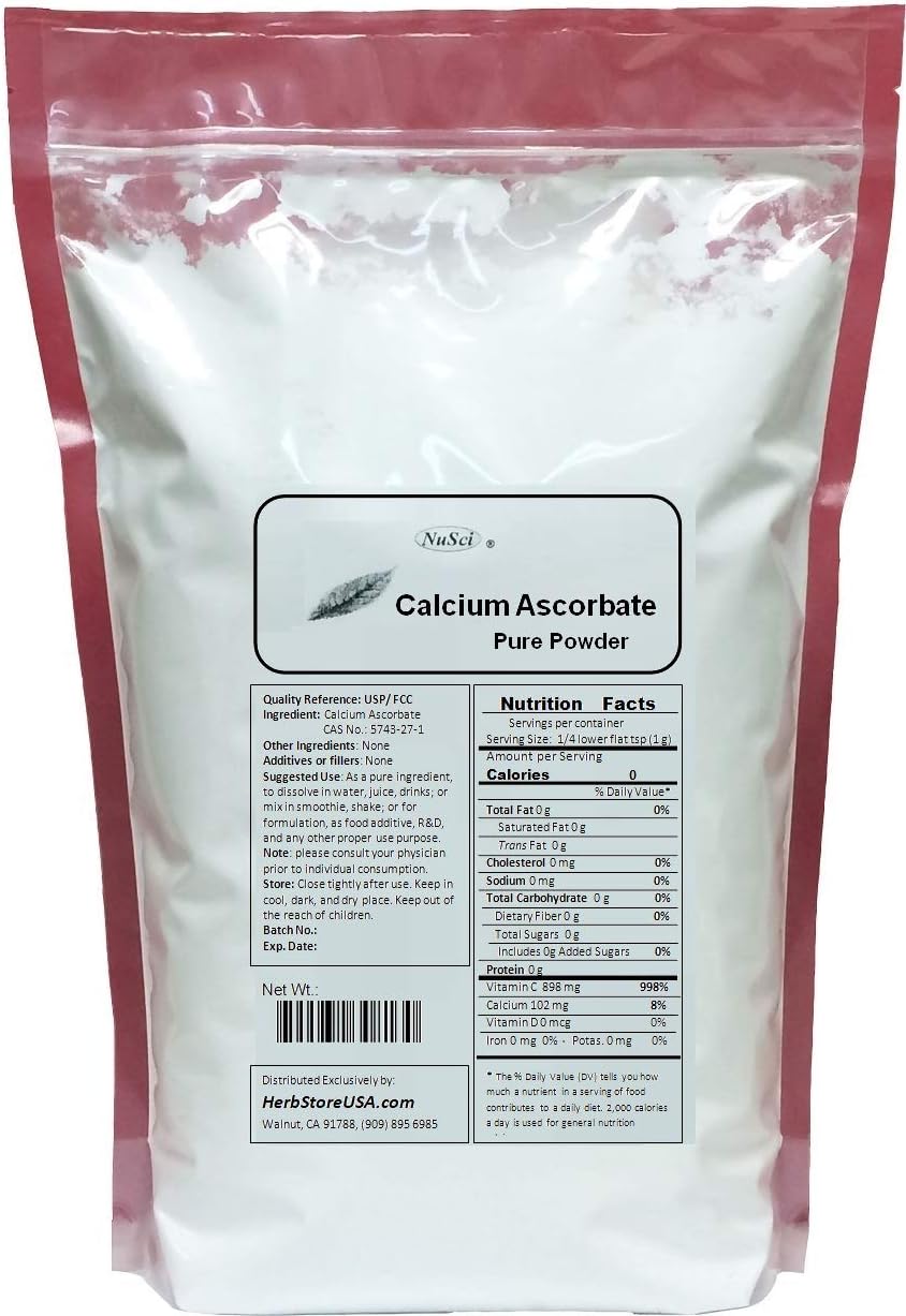 Calcium Ascorbate Pure Powder Buffered Vitamin C (2270 Grams (5.0 Lb))