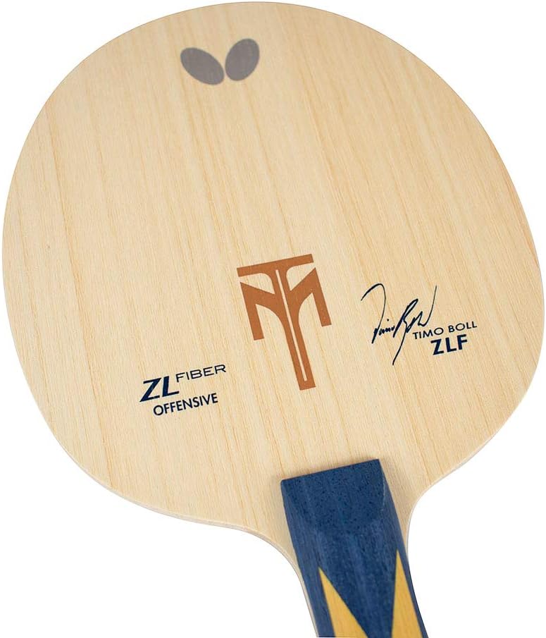 Butterfly Timo Boll ZLF Table Tennis Blade - ZL Fiber Blade - Professional Butterfly Table Tennis Blade - Available in AN, FL, and ST handle styles - Made in Japan | Professional, AN, FL, ST, handle styles
