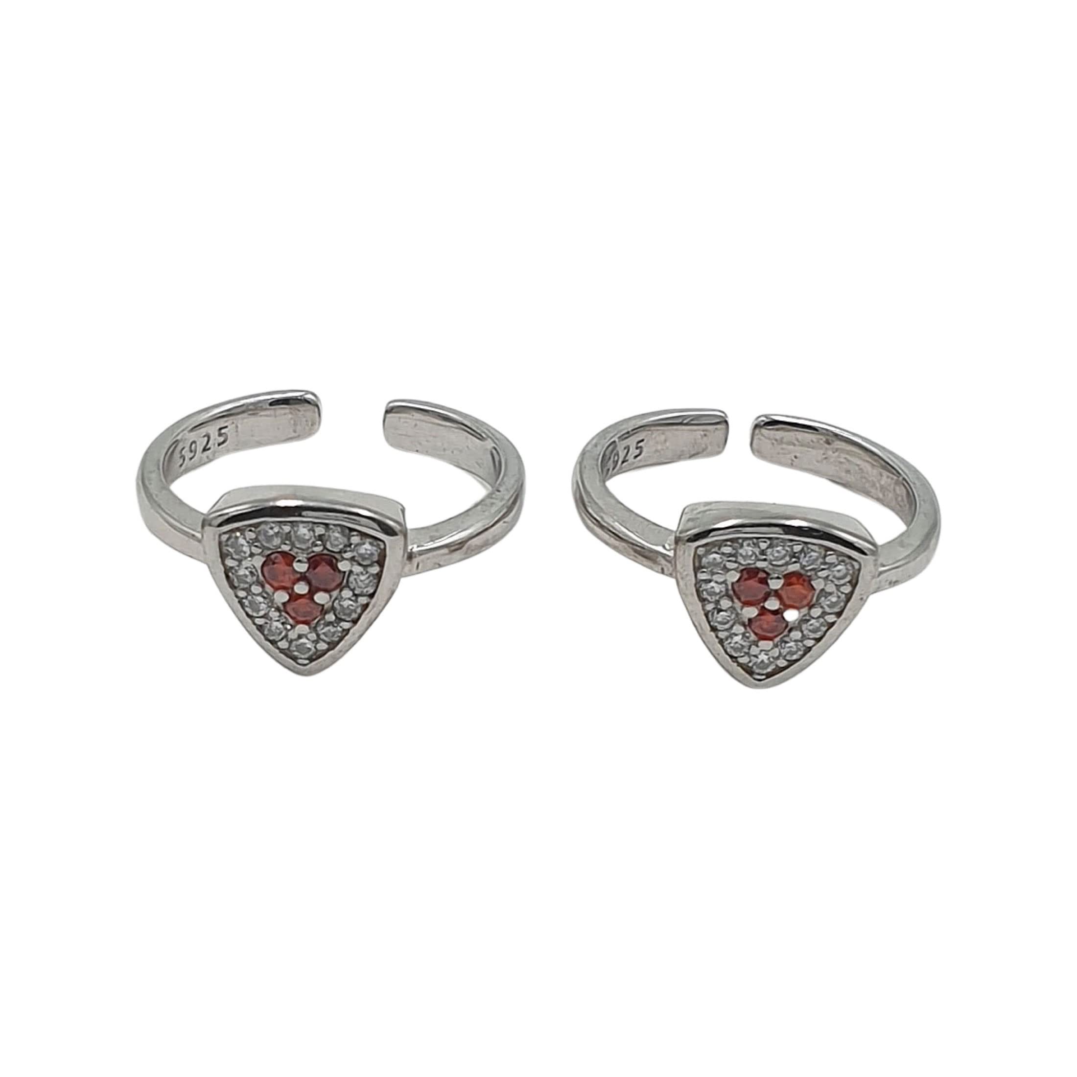 sahiba gems 925 Sterling Silver Very Beautiful Antique Look Toe Ring/Bichiya for Women Free Size 2 Pcs-picture-39