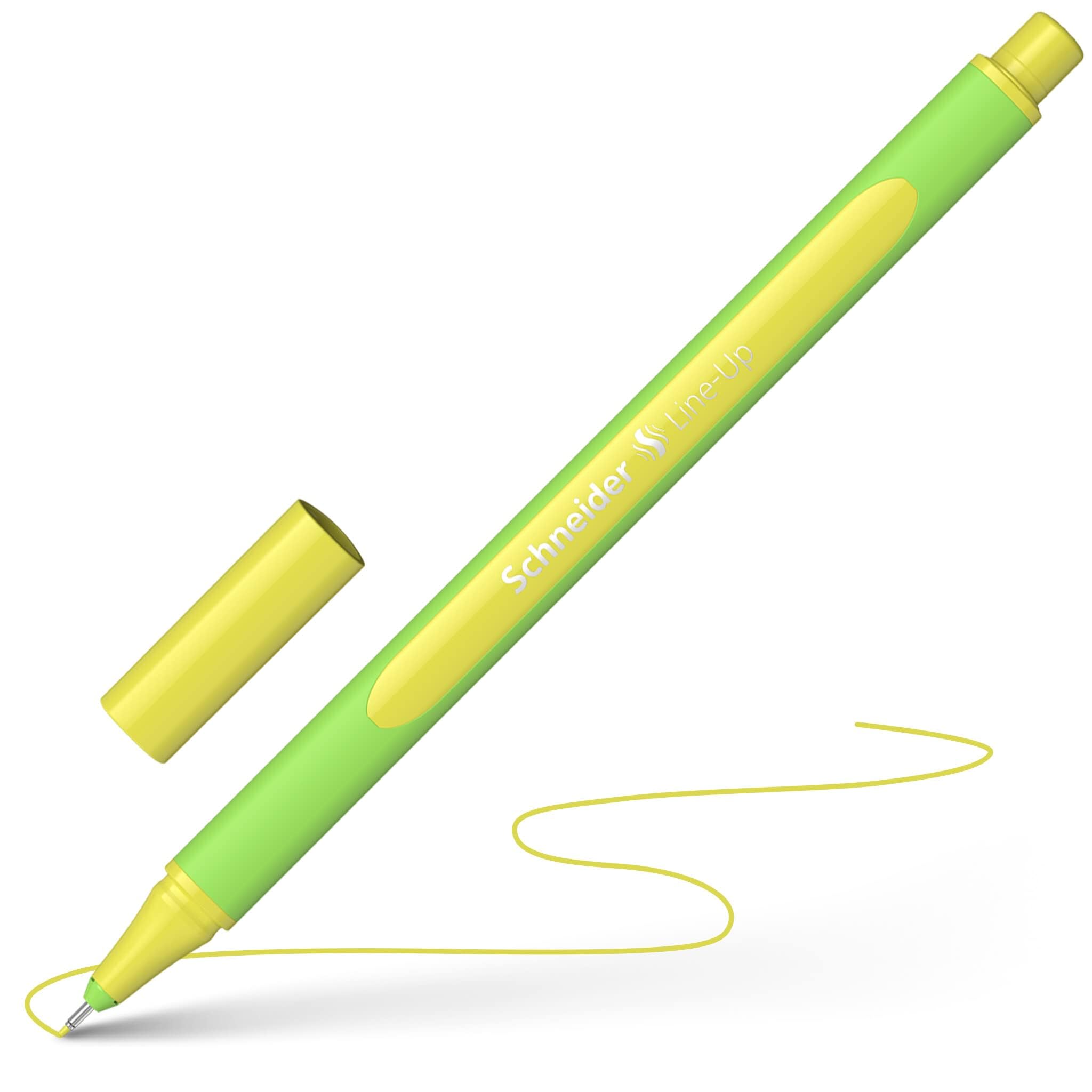 Schneider Line-Up Pastel Fineliner (Triangular Fineliner, Stroke Width 0.4 mm, Bio-Based Plastic) Pack of 10, Pastel Lime - Image 4