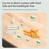 Vista 3 de ZUMAHA Cubierta de mesa redonda transparente, protector de mesa redondo de plástico de 0.059 in de grosor, mantel de PVC impermeable, protector