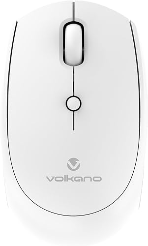 Volkano VK-20197-WT Talc Series Wireless Mouse with DPI Adjustment, White