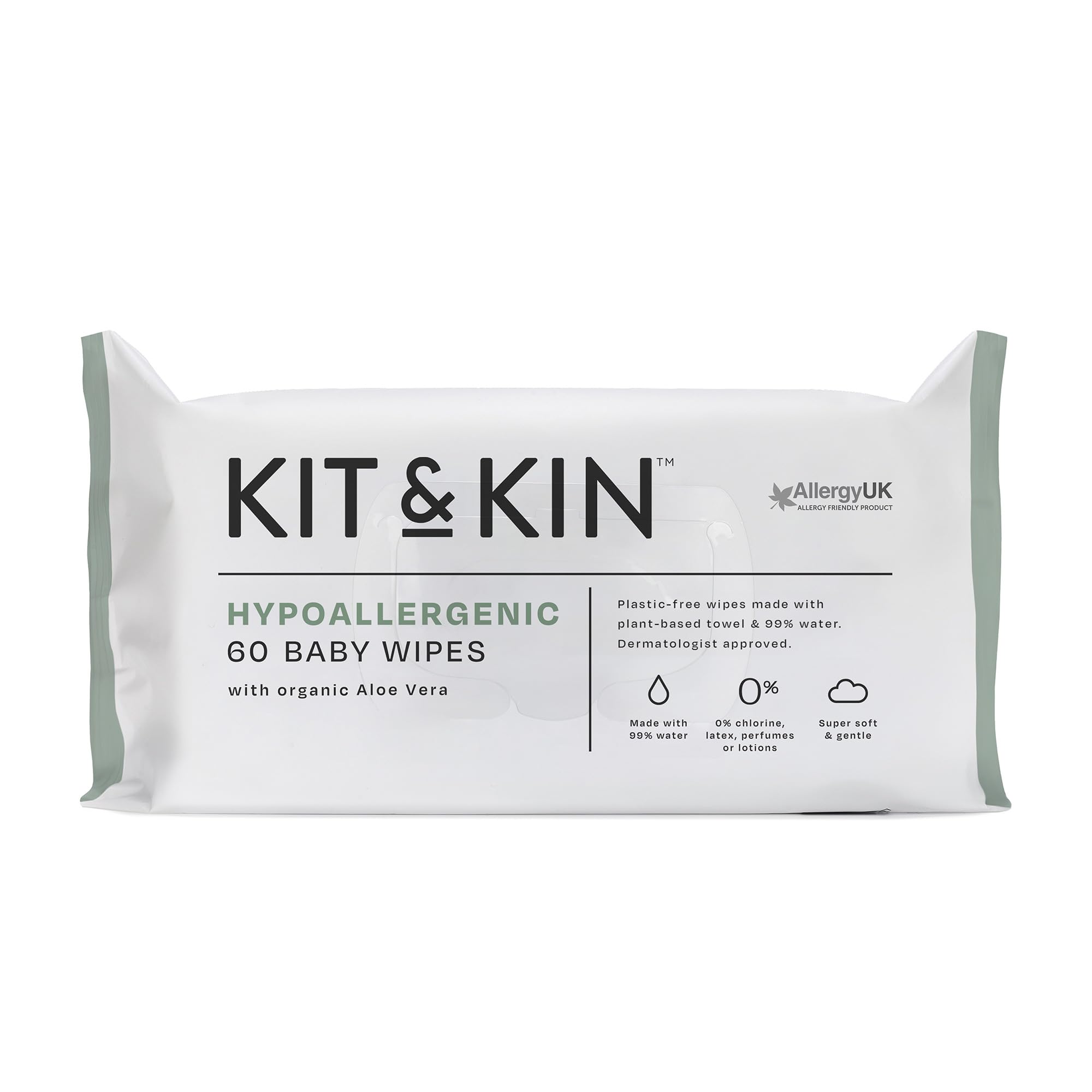 Kit & Kin Premium Baby Wipes, 1200 Wet Wipes (20 packs) | Plastic-Free & Super Soft | 99% Water | Hypoallergenic & Dermatologist Approved | No Perfumes | New & Improved Formula
