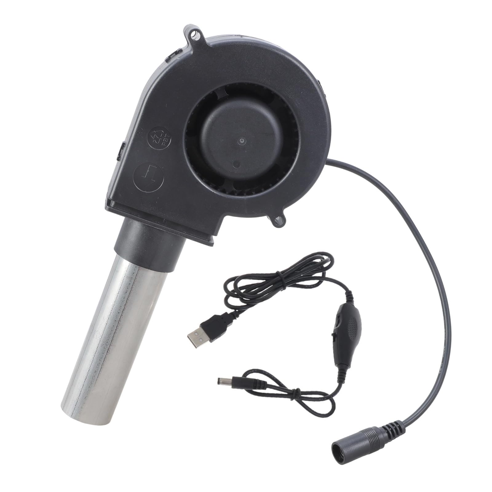 BBQ Air Blower Fan with USB Variable Speed Controller Centrifugal Fan for Camping Outdoor Quick Charcoal Starter Cooking Air Blower