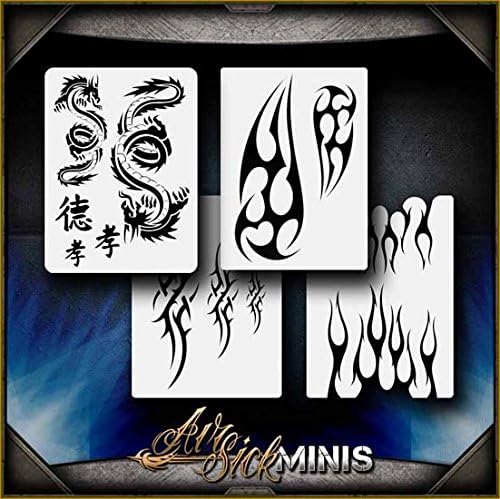 Mini Tribal Set AirSick Airbrush Stencil Template