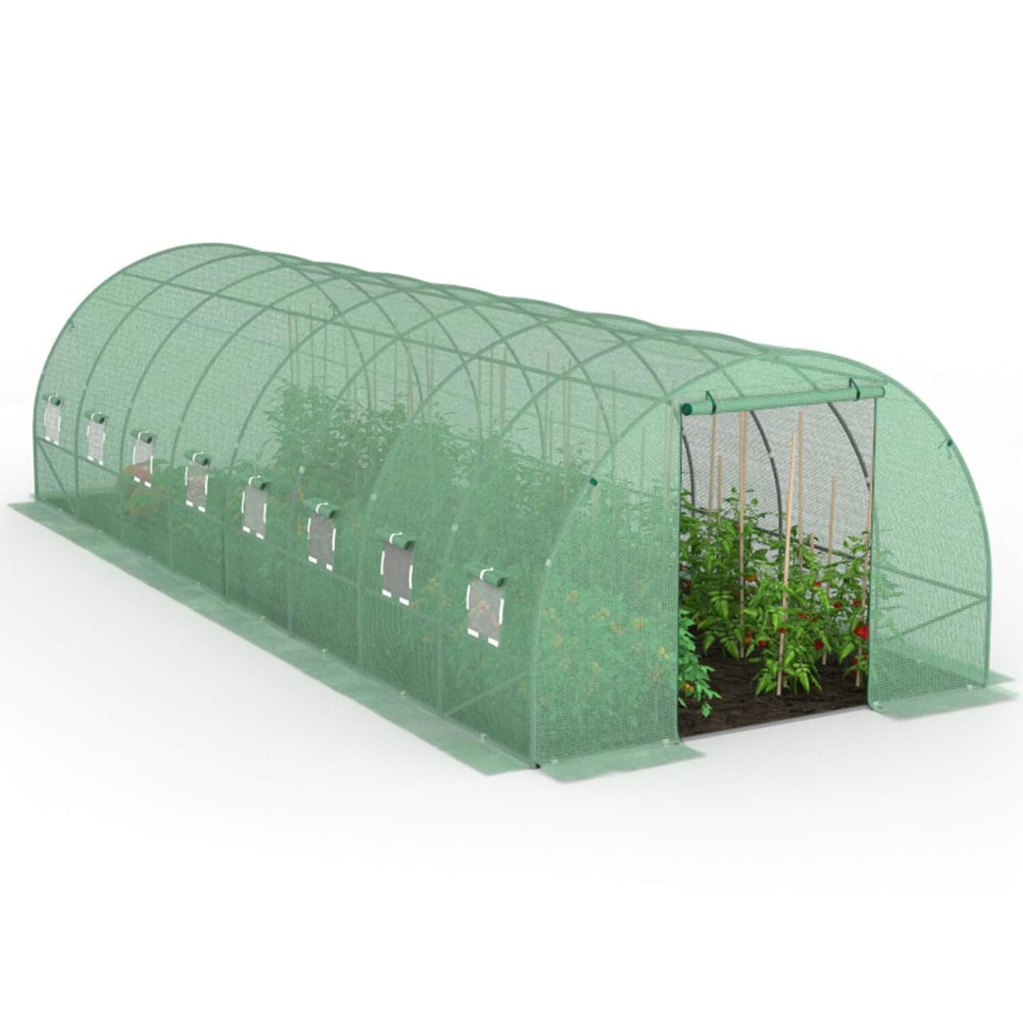 Probache - Serre de Jardin Tunnel 24m² Verte des Andes