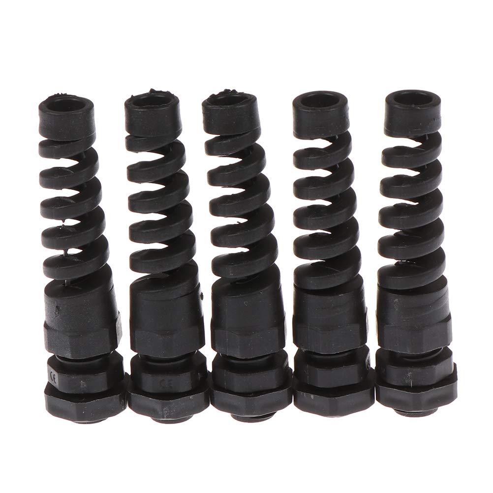 CHENLIGHT 5Pcs Waterproof M12/M16/M18/M20 cable gland connector plastic flex protector