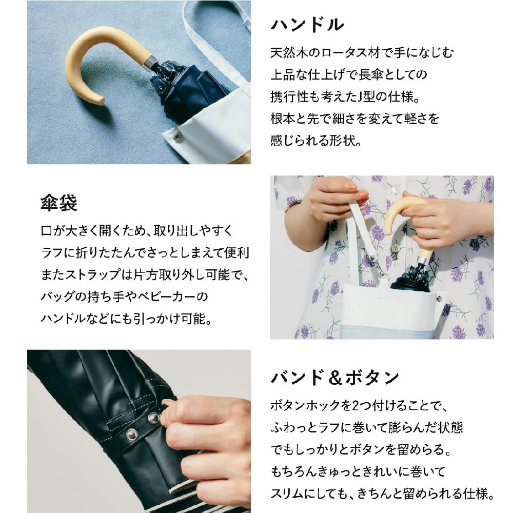 Amazon.co.jp: Waterfront 2WAY 折りたたみ傘 日傘兼用雨傘 