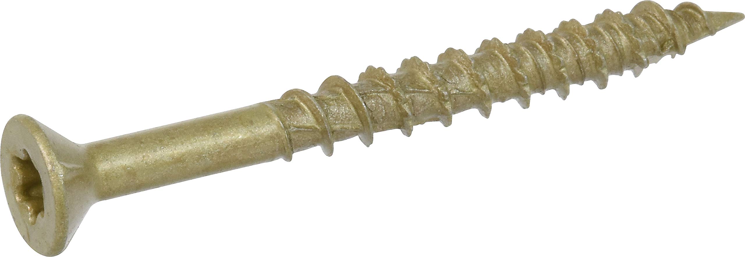 Power Pro One Screws, Flat Head, Bronze Epoxy Coated, #10 x 2-In., 95-Pk. -116843