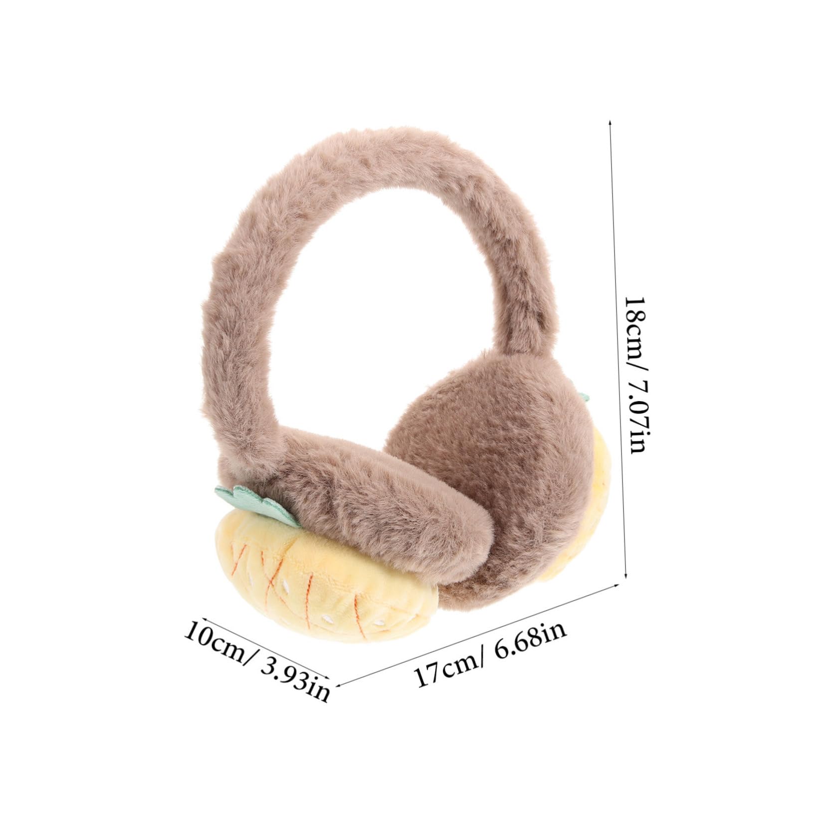HANABASS Winter Ear Muffs for Women Furry Ear Warmers Warm Keeping Earmuff for Cold Weather Lightweight and with Cartoon Embroidery Winter present for Families