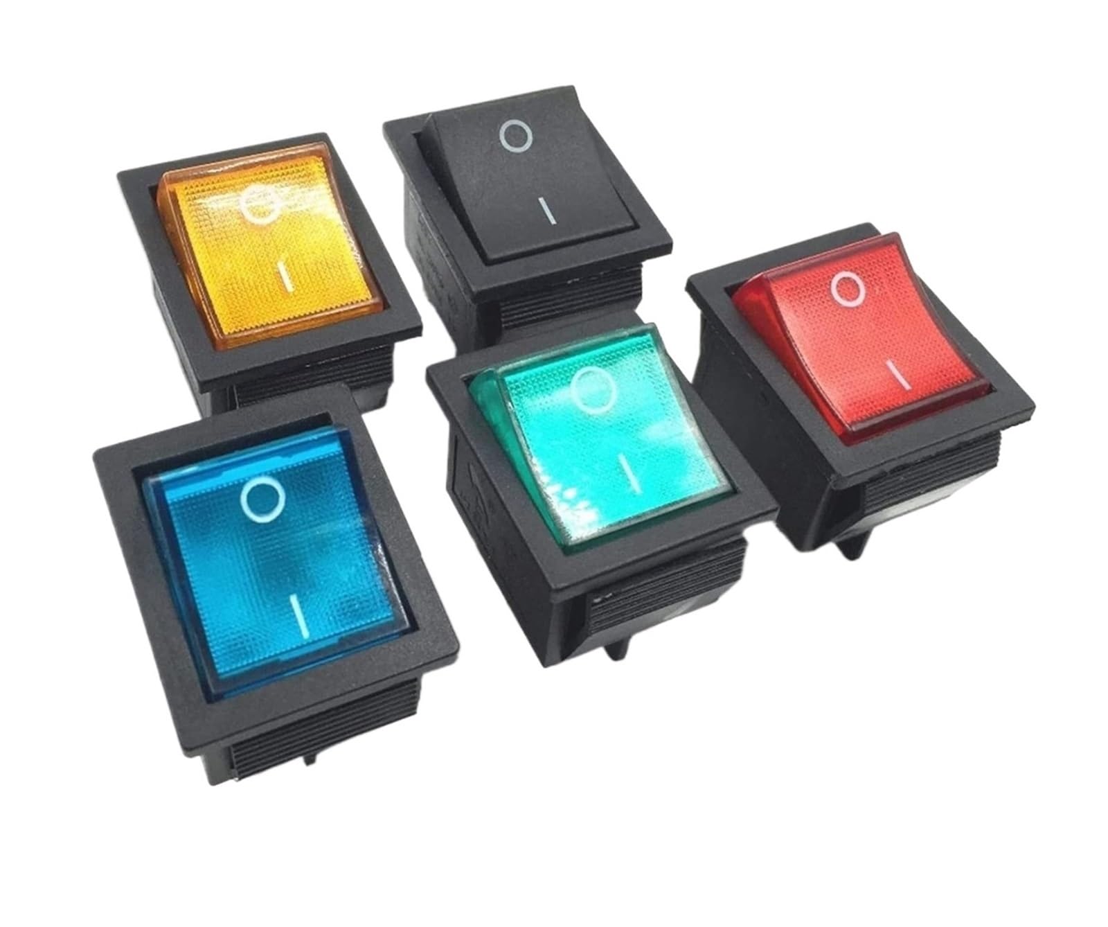 Interrupteur étanche KCD4 double coupure DPST 16A à témoin lumineux