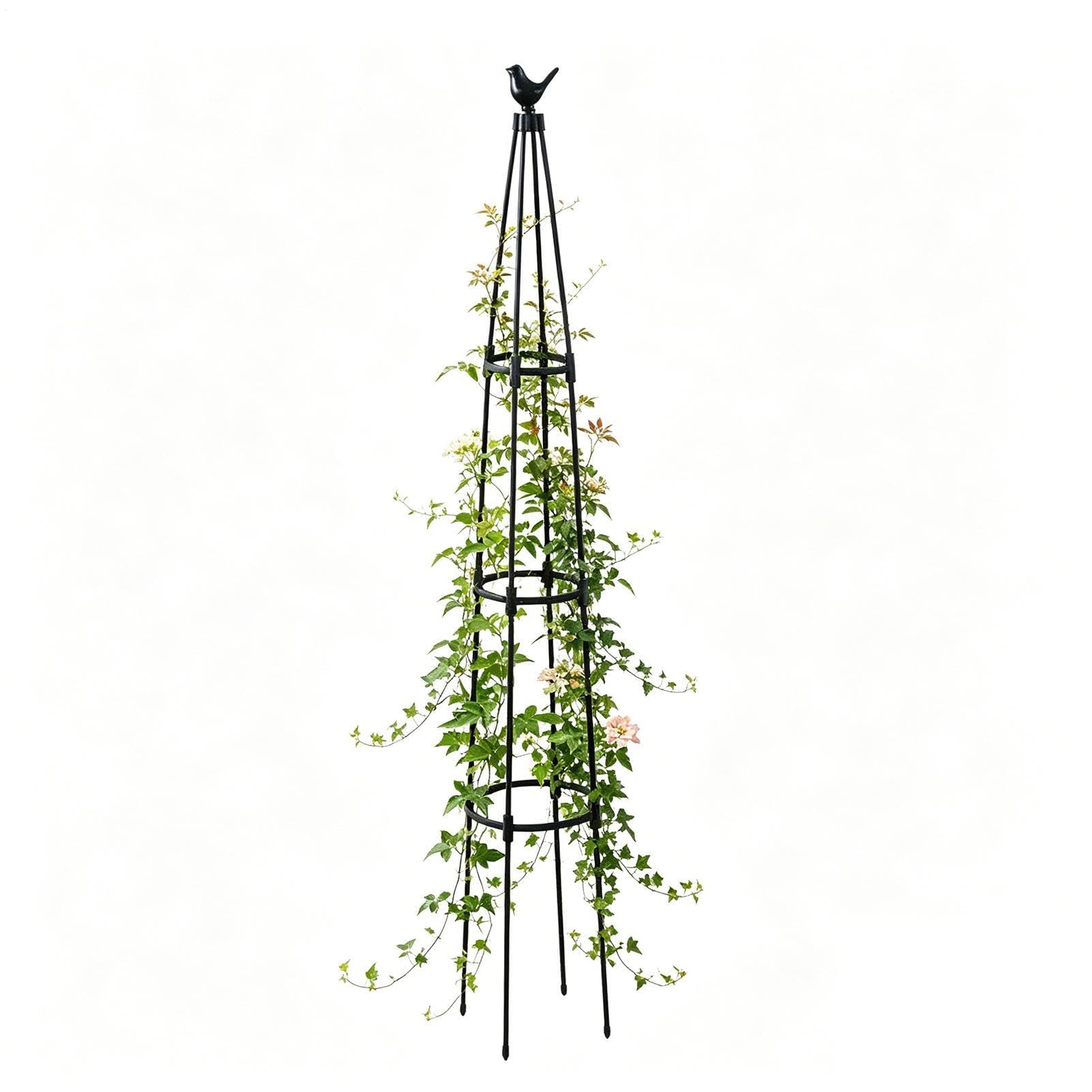 Support vertical de fleurs en treillis robuste pour optimiser la pousse des grimpantes