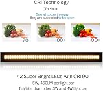 13 inch LED Under Cabinet Lighting, 12V 5W Ultra Thin Plug-in Counter Light, Dimmable Warm White, CRI90 for Kitchen, Shelf, Workbench, Cupboard