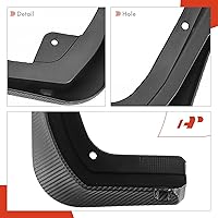 Vista 7 de A-Premium Juego de 4 solapas de barro, protectores de salpicaduras, guardabarros con kits de herrajes, accesorios compatibles con Cadillac CT4