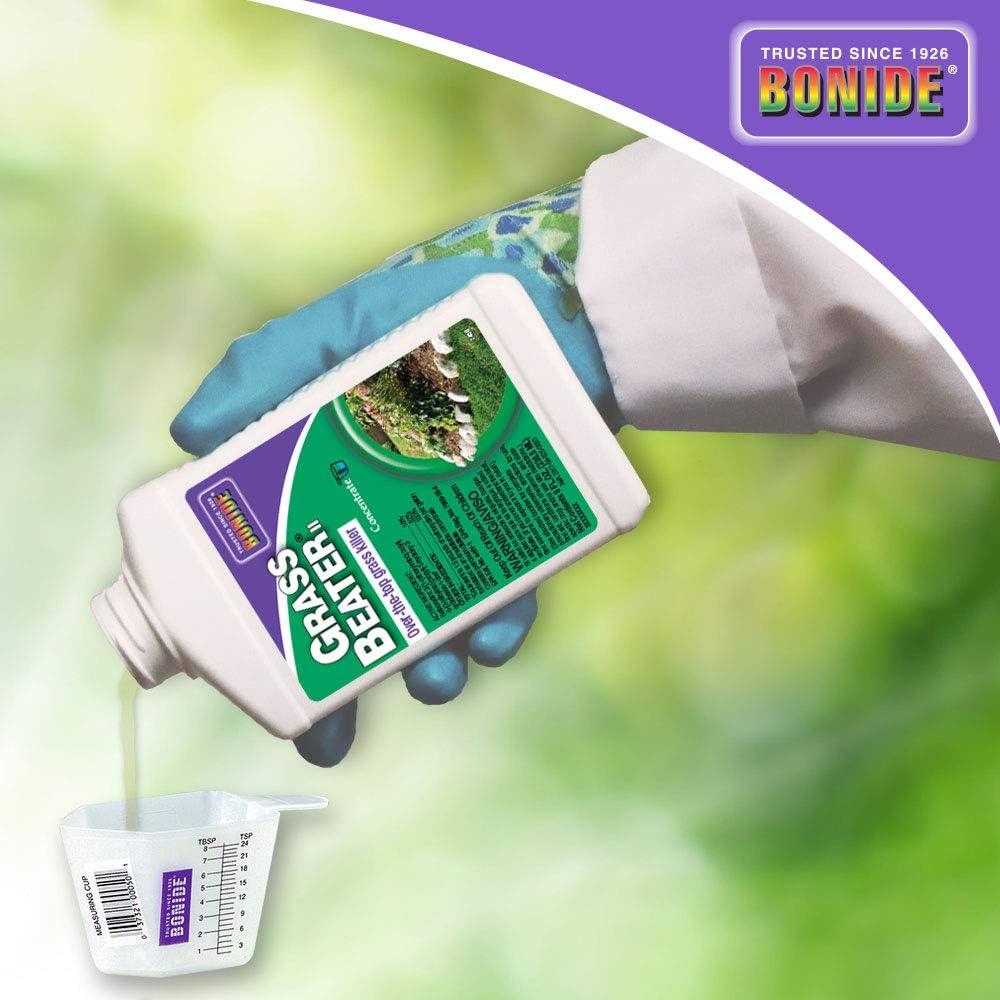 Bonide Grass Beater, 8 oz Concentrated Grass Killer, Systemic Herbicide Controls Crabgrass, Bermudagrass and More
