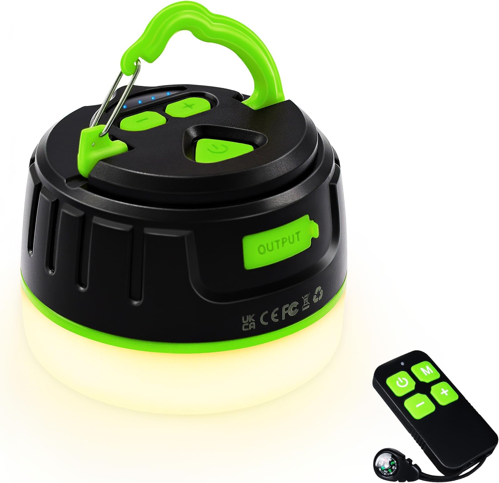 lanktoo Rechargeable Camping Lantern with Remote Control & Power Bank - Camping Light Up to 150H Running Time, 5 Modes Waterproof Tent Light W/Magnetic Base for Power Cut Fishing Emergencies