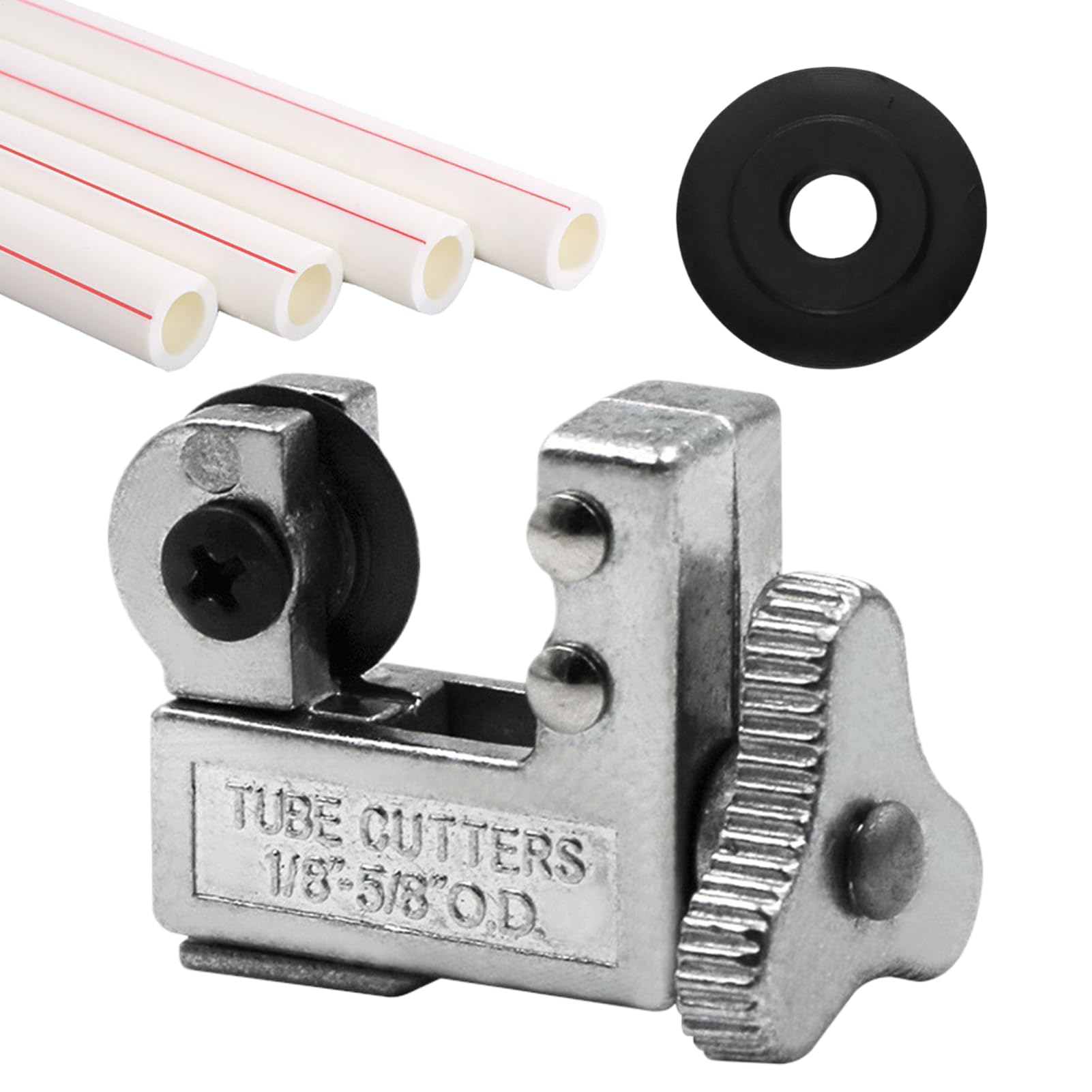 Biniveil Cortatubos De Cobre | Cortatubos para PVC y Tubos Rígidos | Herramientas de Corte de Fontanería Ajustables para Metal Construcción Mantenimiento Mejoras del Hogar Reparación Automotriz