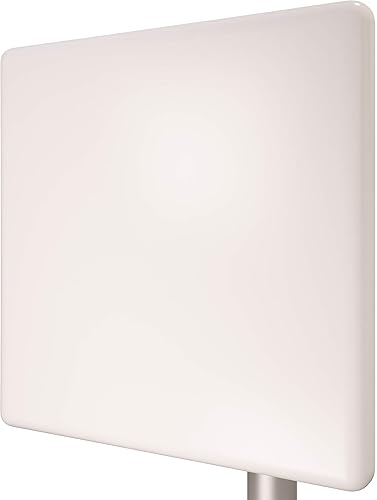 Tupavco TP511 Antena de panel WiFi 2.4GHz (20dBi) Direccional al aire libre (2400-2483 MHz) Señal de red inalámbrica (montaje en mástil de poste)