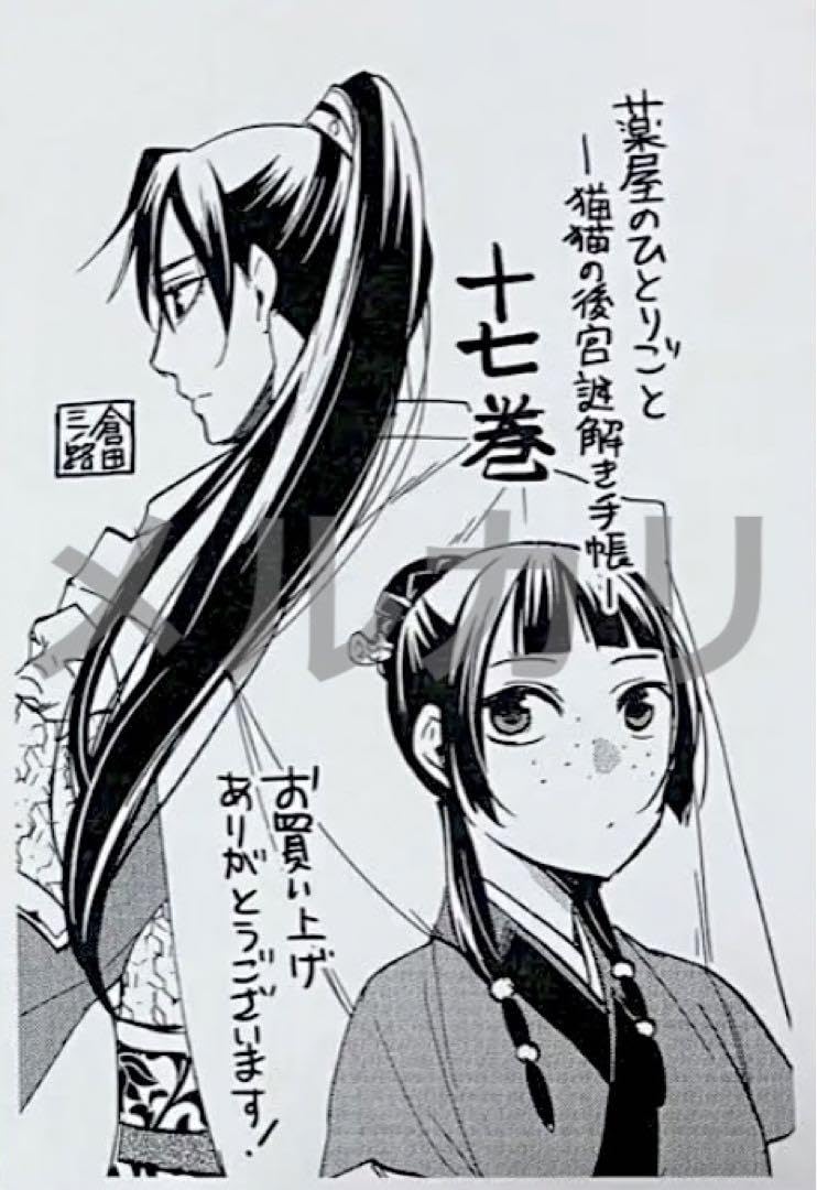 Amazon.co.jp: 薬屋のひとりごと 17巻 特典 ペーパー comicZIN : おもちゃ