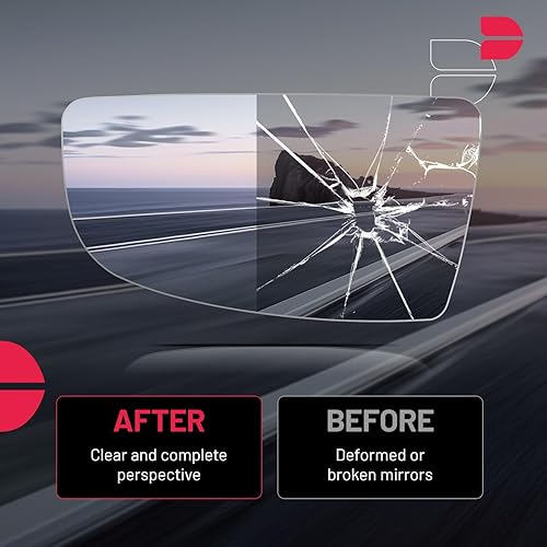 Miniatura 4 de BDFHYK Espejo retrovisor inferior para el lado izquierdo del conductor compatible con Ford Transit T150 T250 T350 2015-2022 Vista lateral convexo