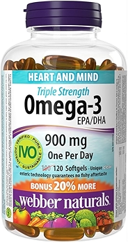Webber Naturals Omega-3 Triple Strength Softgels