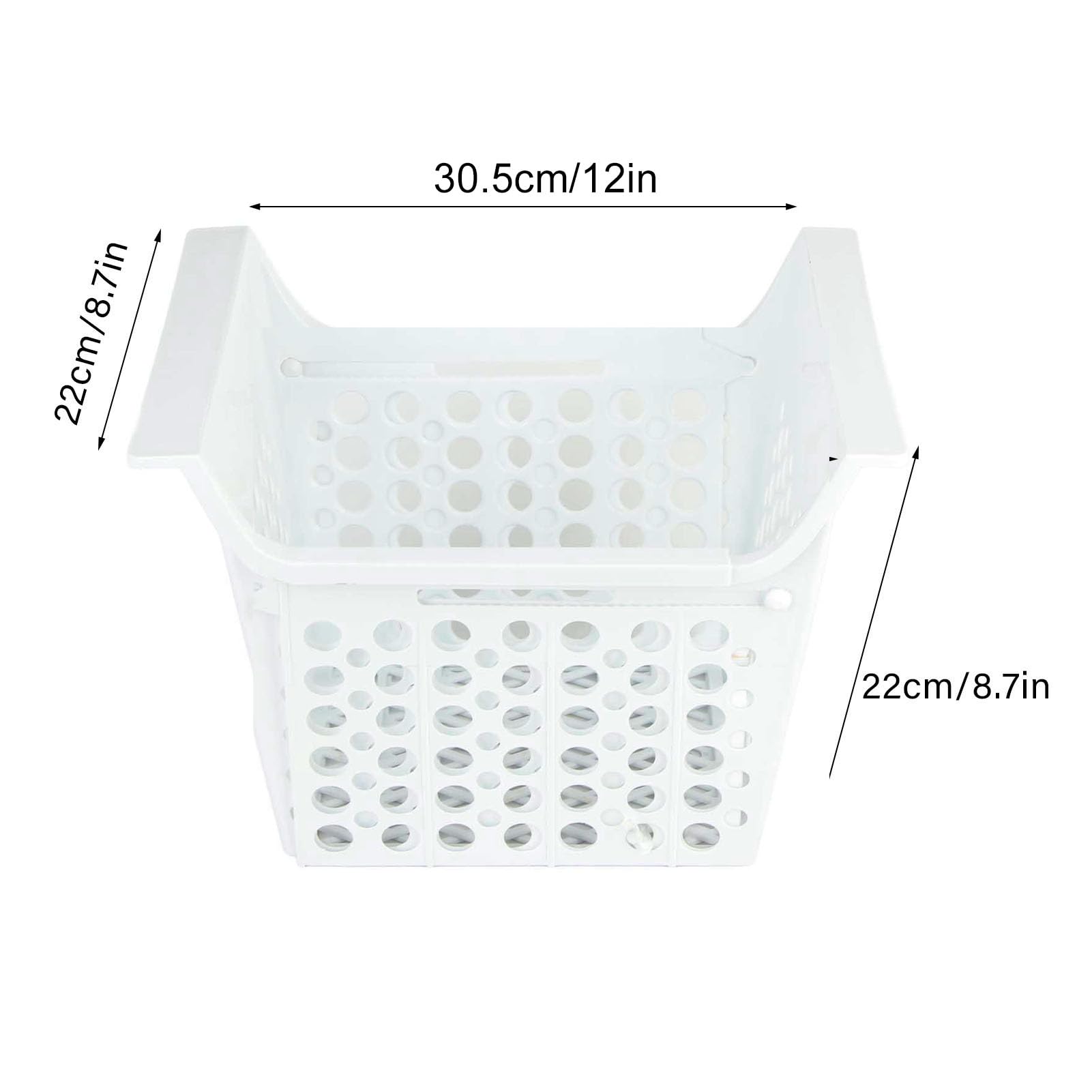 TOPINCN Freezer Storage Organizer Baskets with Handle PP Chest Freezer Basket Expandable Deep Freezer Organizer Bin Heavy Load Chest Freezer Accessory for Kitchen (S) on Fridge.com