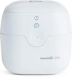 Esterilizador UV portátil da Munchkin, mata 99,99% dos germes em 59 segundos, branca, mini caixa de higienizador de luz UV