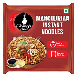 Ching’s Secret Manchurian Instant Noodles, Desi Chinese Noodles, Vegetarian, 240g