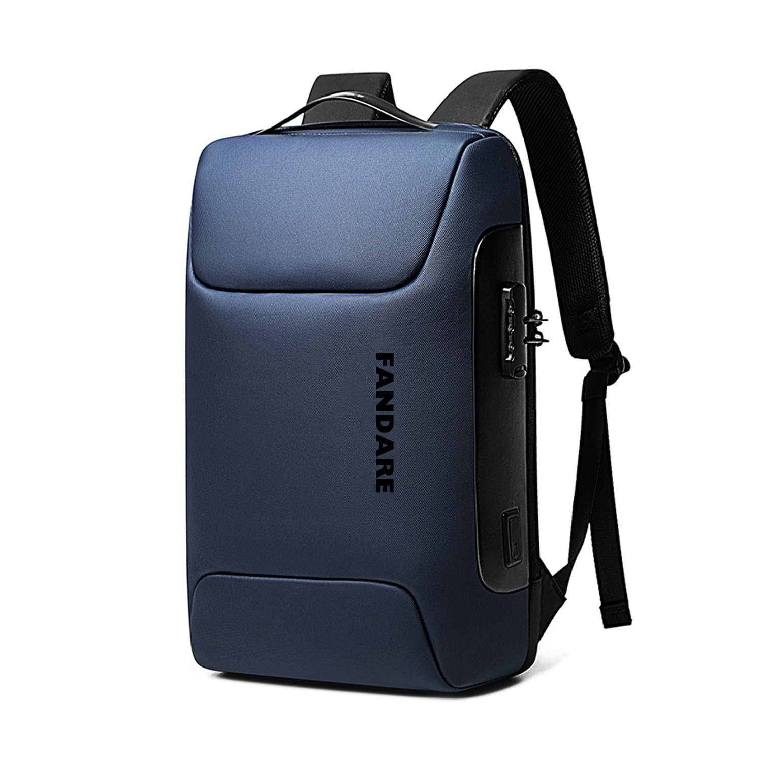 FANDARE Antirrobo Mochila Mochila Portatil 15.6 Pulgadas Mochila Hombre Mujer Mochila con Puerto de Carga USB Bolsos Bandolera para el Laptop para Ordenador del Negocio Trabajo Diario Viaje Azul A