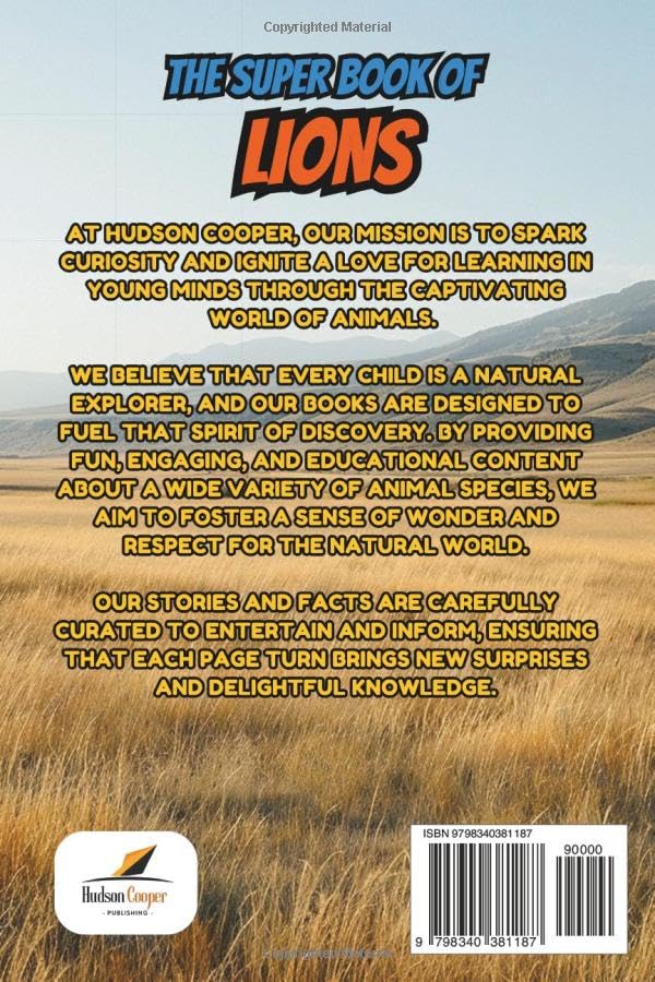 The Super Book of Lions: Educational, Fun, and Amazing Facts for Super Kids - Image 2