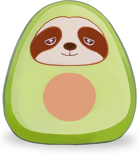 Almohada grande de peluche de perezoso de aguacate, tamaño grande, lindo y suave de 12 pulgadas, peluche Kawaii para abrazar, regalo para niños