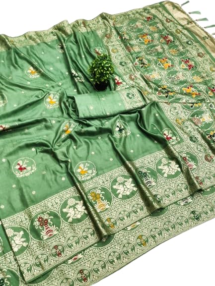 Jacquard Bandhani Soft Silk Saree Pure-picture-20